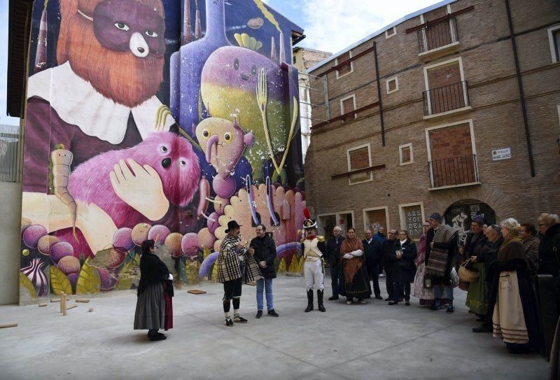 Inauguración de una nueva plaza en el Arrabal