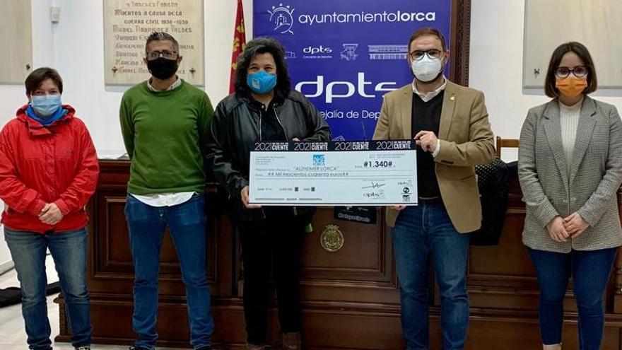 El Reto Yosipuedo recauda 1.340 euros para alzheimer Lorca
