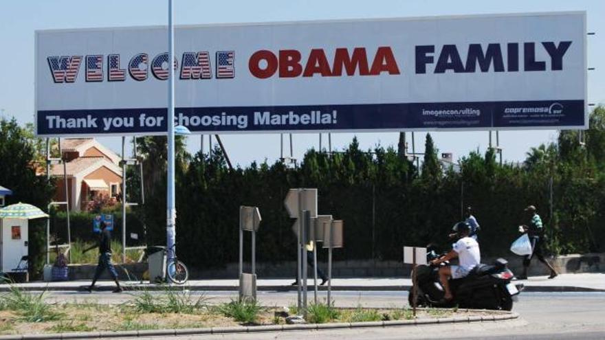 La Costa del Sol se engalana para acoger a los Obama