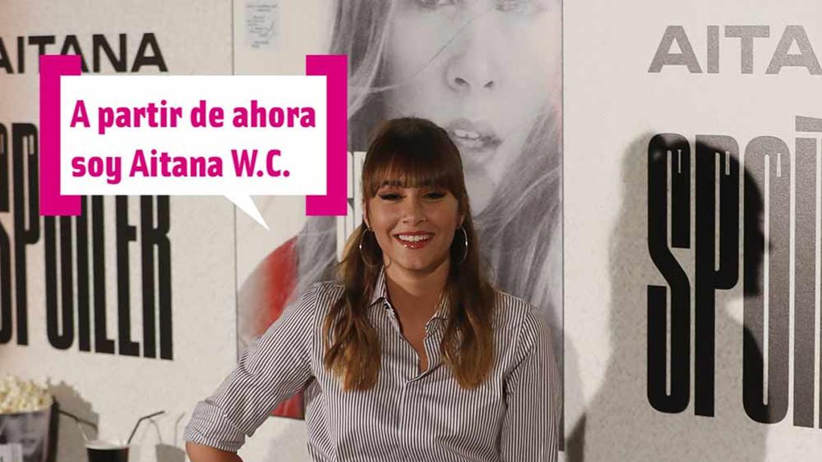 Aitana posando en la presentación de Spoiler