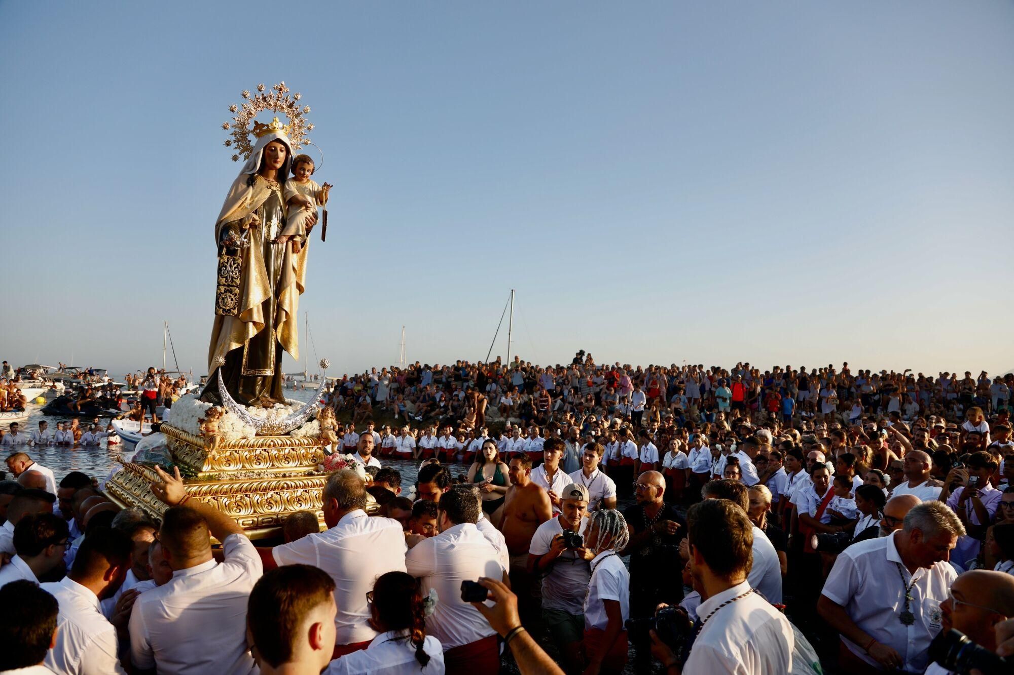 Procesión de la Virgen del Carmen de la barriada de El Palo
