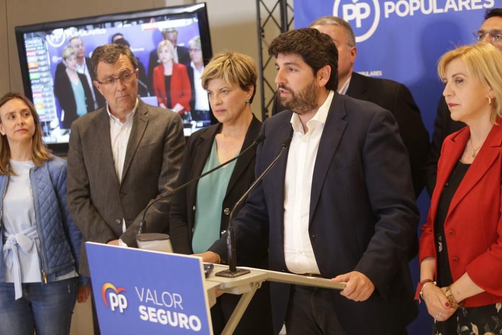 Noche electoral en la sede del PP