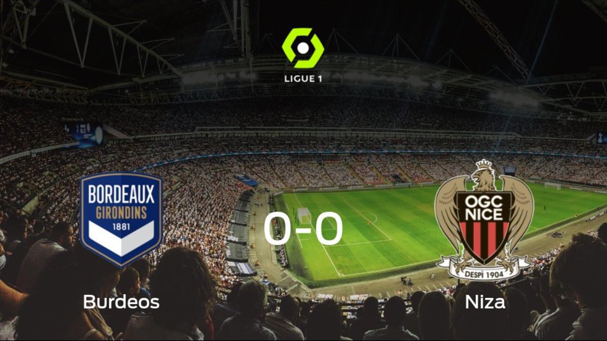 El FC Girondins Burdeos y el OGC Niza empatan sin goles en el Matmut Atlantique (0-0)