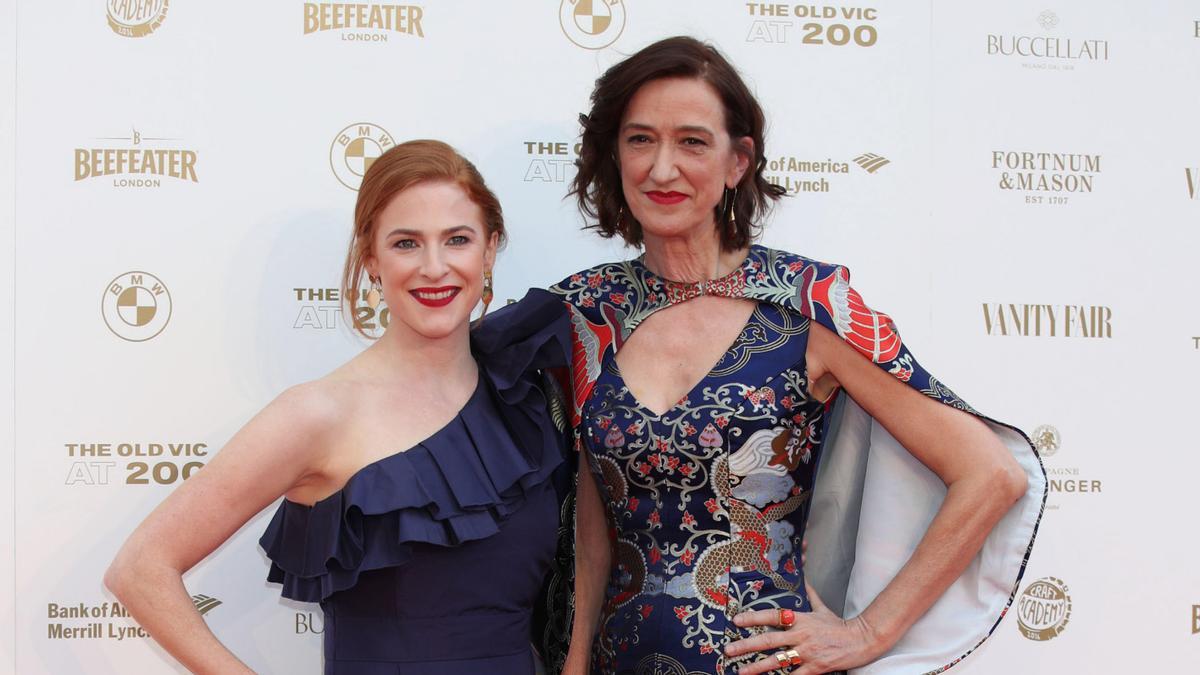 Las actrices Rosalie Craig y Haydn Gwynne en Londres en 2018