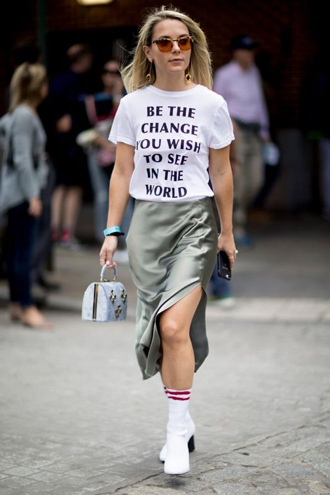 Street-style en NYFW: camisetas con mensaje