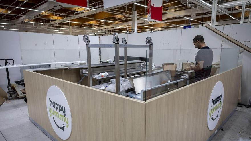 Así está quedando el restaurante que abrirá Alcampo en su supermecado de Los Enlaces