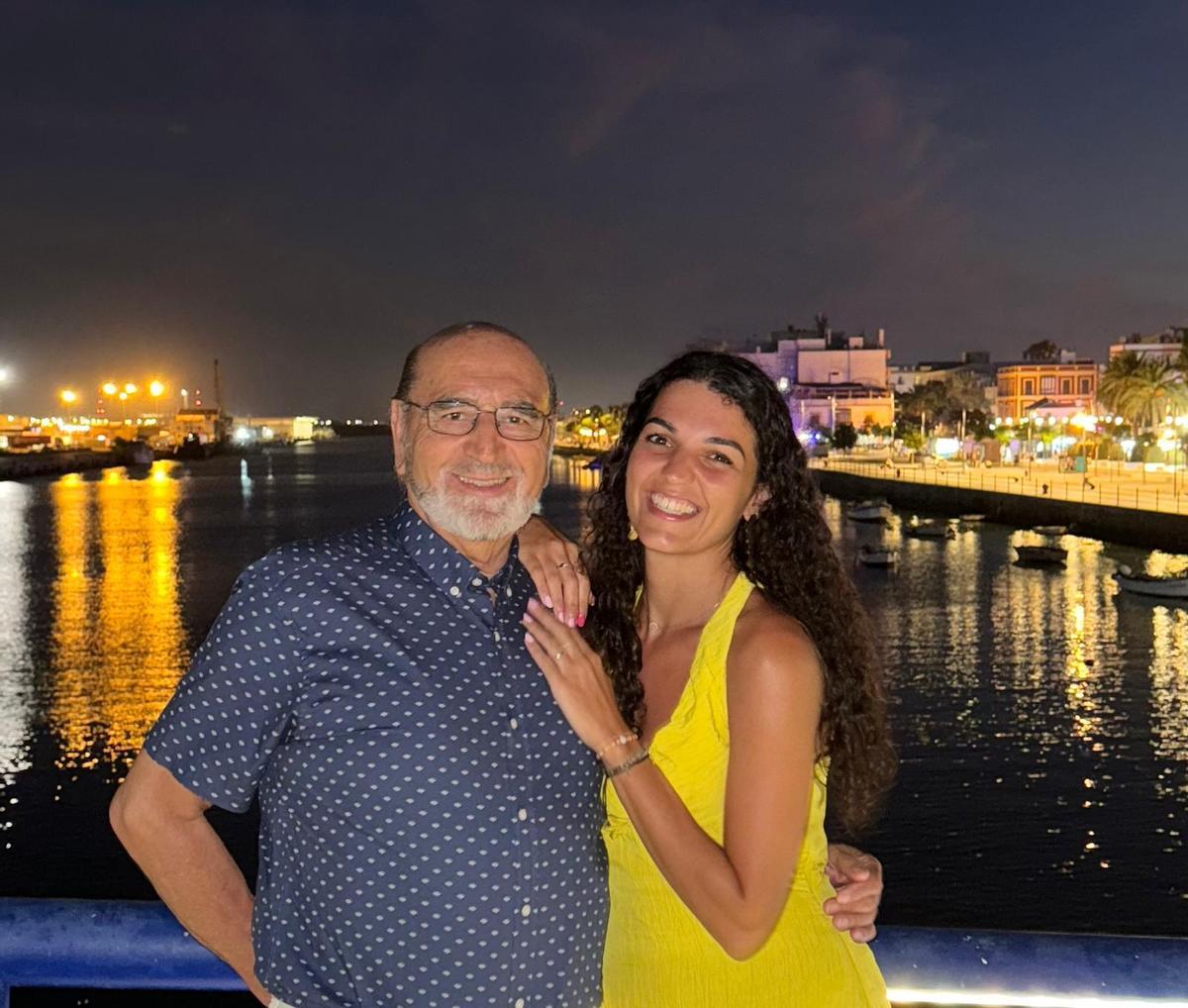 Daniel y Sofía, abuelo y nieta.