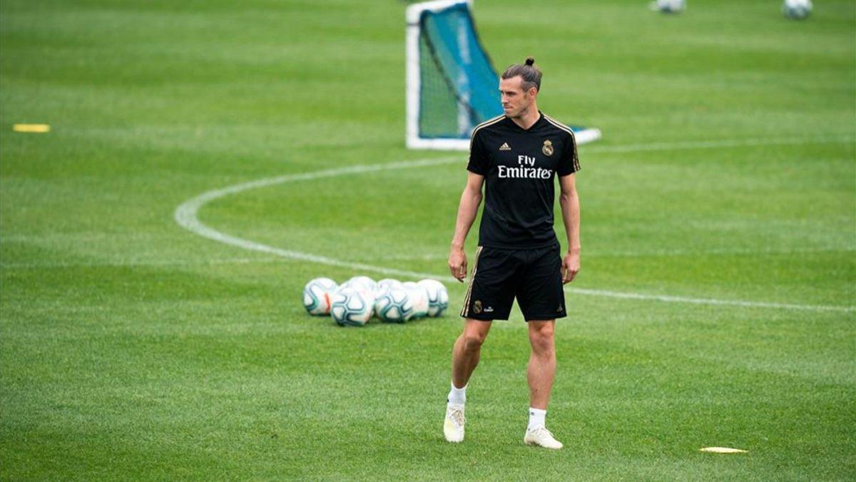 Bale, en un entrenamiento de pretemporada