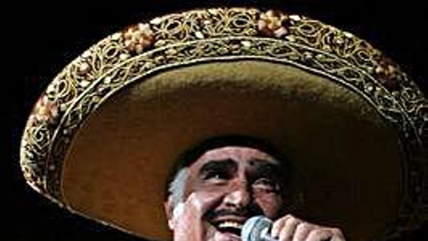 El cantante mexicano Vicente Fernández.