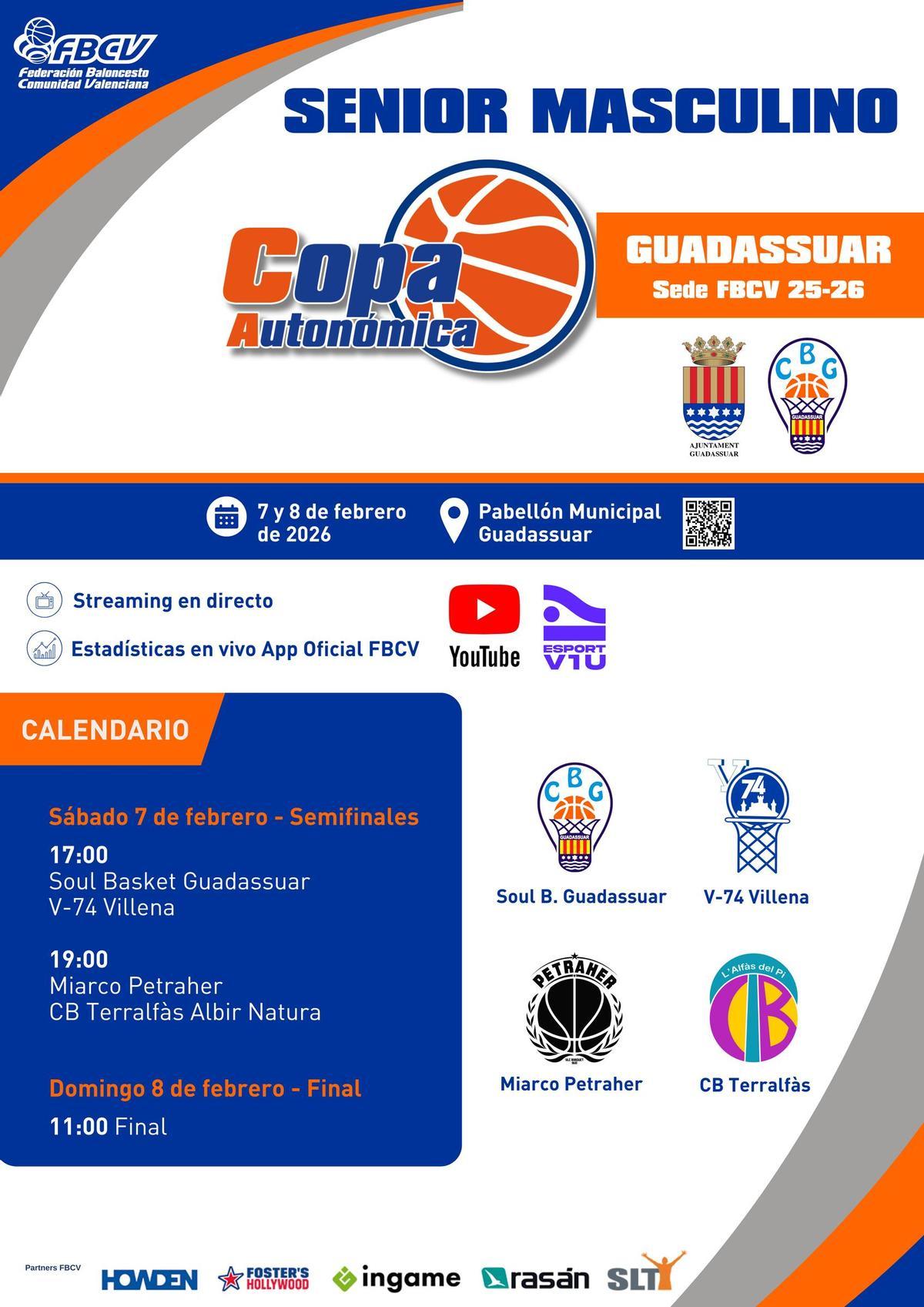 Cartel Copa SM Autonómico.