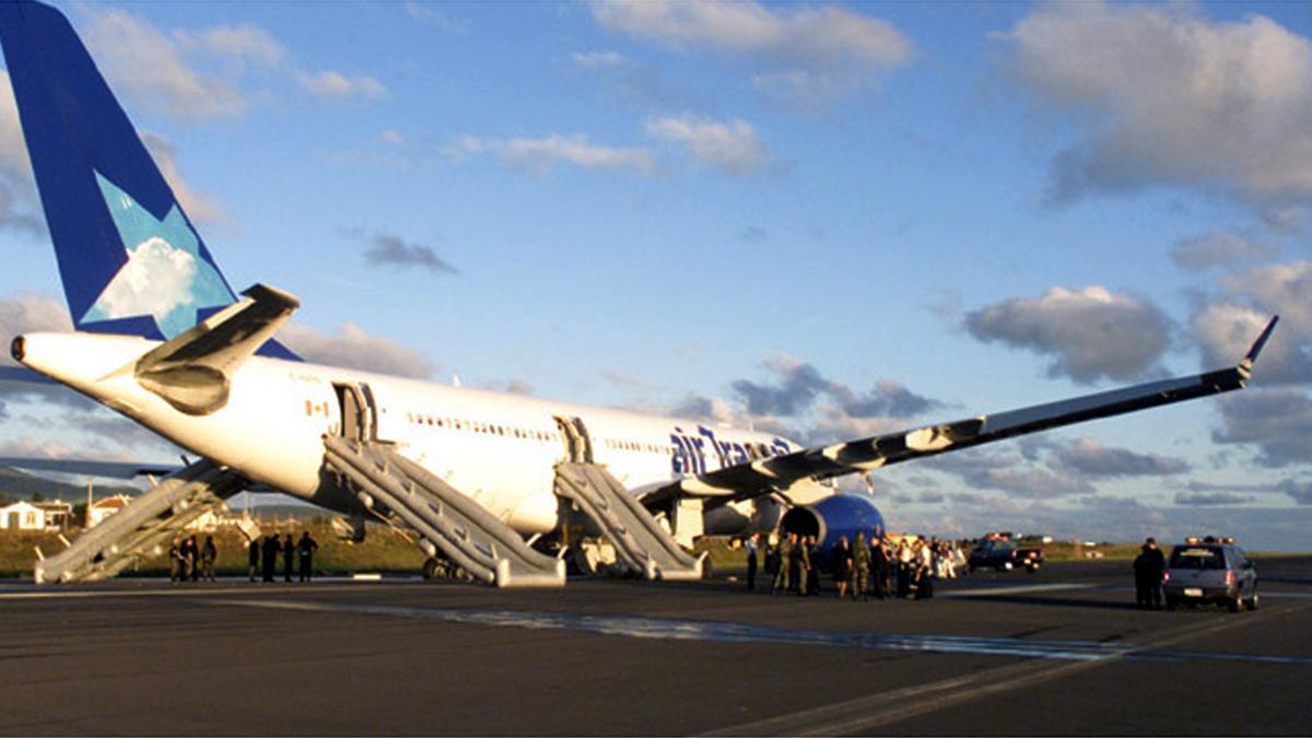 Un avión de Air Transat.