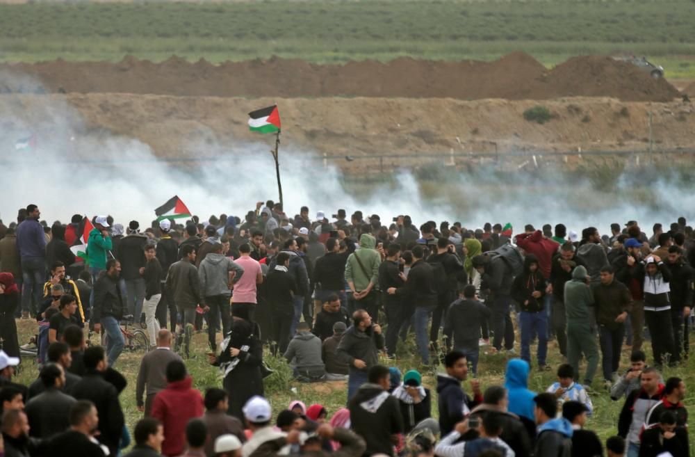 Jornada de protestas en Gaza
