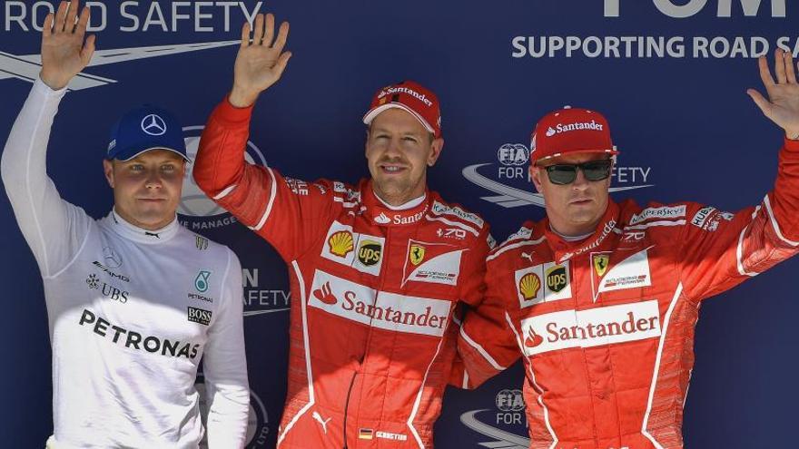 Vettel, Raikkonen y Bottas, los más rápidos en Hungría