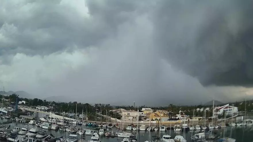 Tremenda tormenta sobre el sur de la Safor