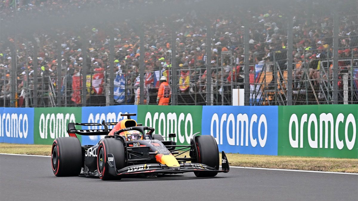 Verstappen, en el circuito de Hungaroring