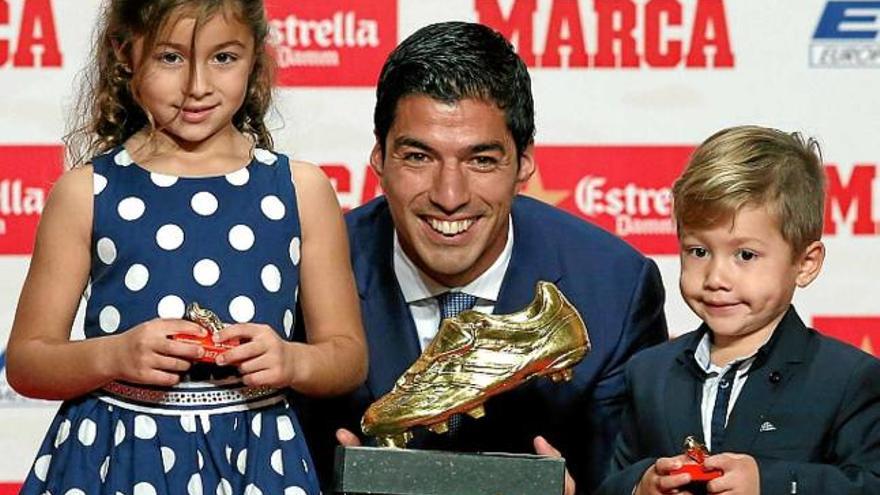 Matinal de premis per a Luis Suárez amb la Bota d&#039;Or i l&#039;Aldo Rovira