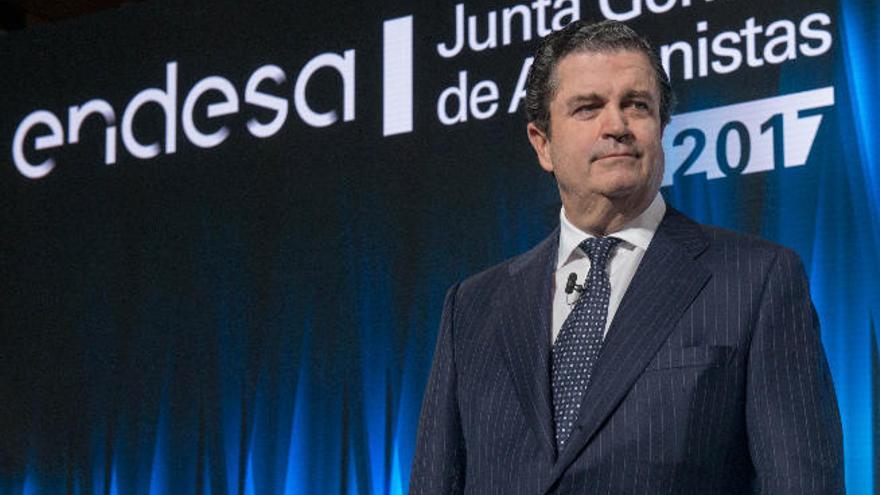 Borja Prado, presidente de Endesa, en el junta de accionistas de la eléctrica