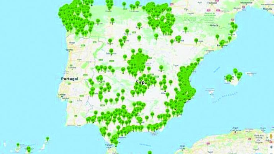 El impactante mapa de las casas de apuestas en España