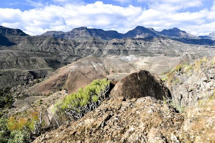 GRAN CANARIA 26-01-2019  SANTA LUCIA DE TIRAJANA-SAN BARTOLOME DE TIRAJANA. Fotos al macizo de Amurga. Fotos a los terrenos de la familia de Román comprados por el Cabildo.  FOTOS: JUAN CASTRO