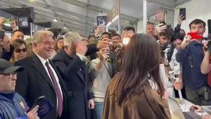 ¡Aitna Bonmatí llega al Camp Nou para votar!