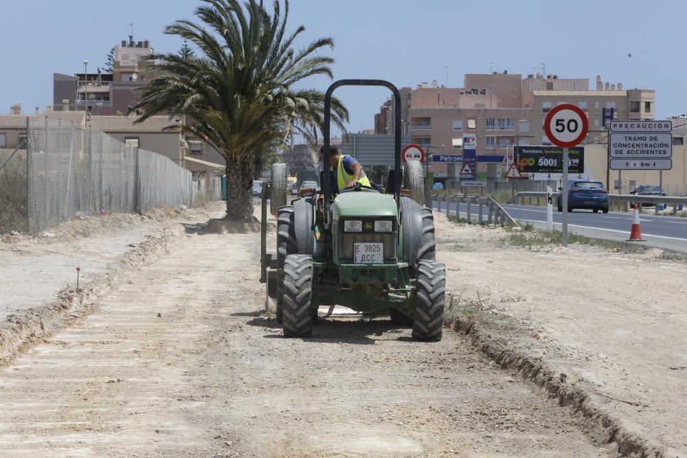 Las obras del carril bici al Parque Empresarial, e