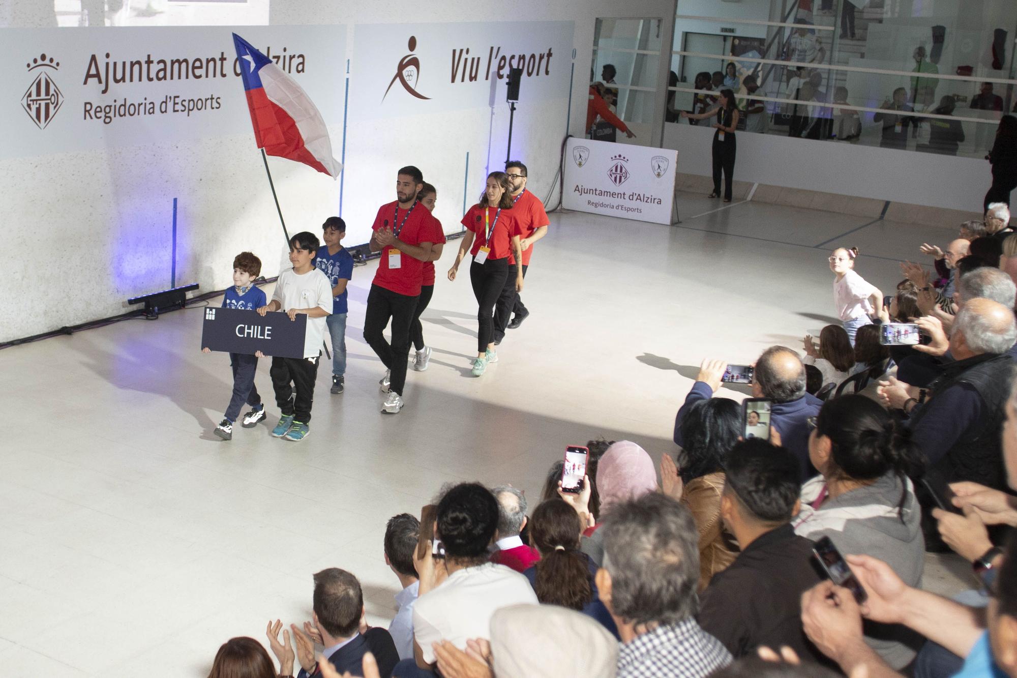 Las mejores imágenes de la gala inaugural del Mundial de Pilota de Alzira