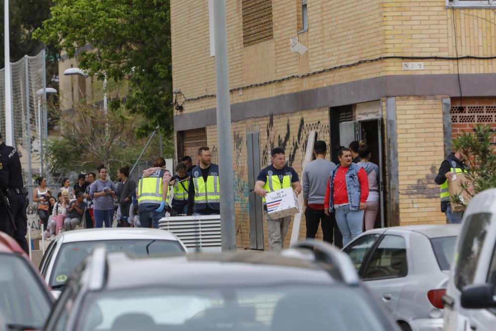 Operación policial en Burjassot