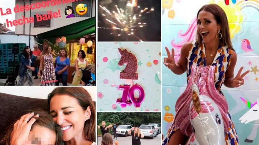 Las imágenes que colgó ayer Paula Echevarría del cumpleaños de su hija.