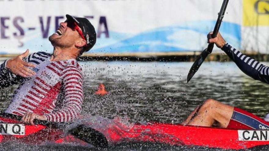 Los franceses Urban y Candy. | Jonás Pravia / Ángel González / Irma Collín / Canoeicf