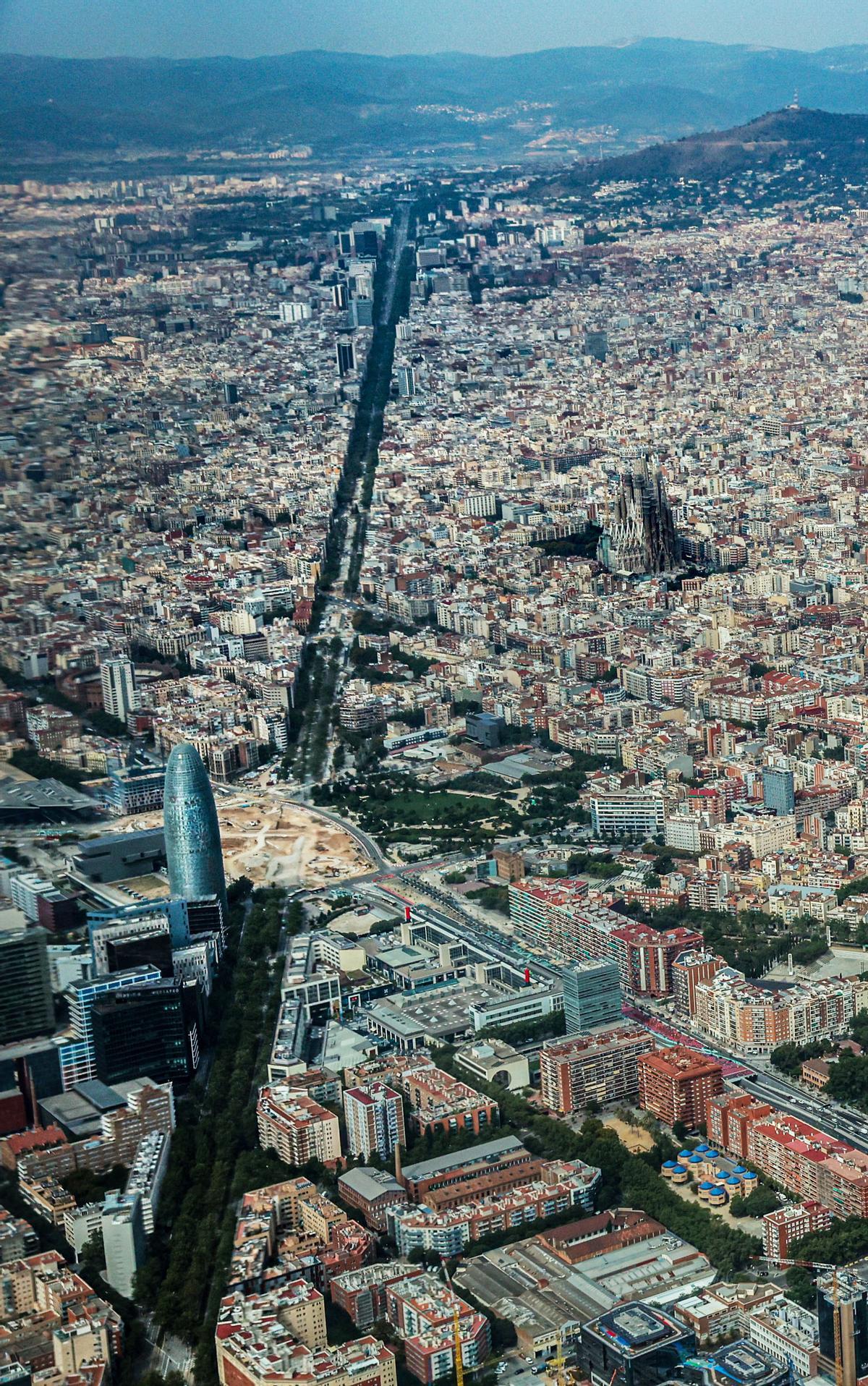 Las obras en Barcelona desde el aire