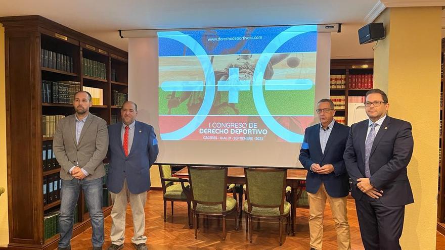 Cáceres presenta el I Congreso de Derecho Deportivo