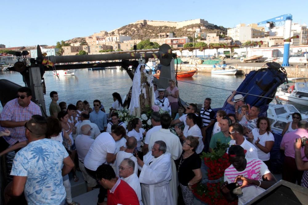 Procesión marítima de la Virgen del Carmen en Cartagena