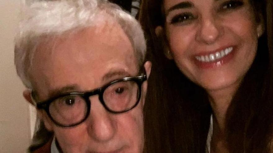 Mariló Montero se hace un selfi con Woody Allen