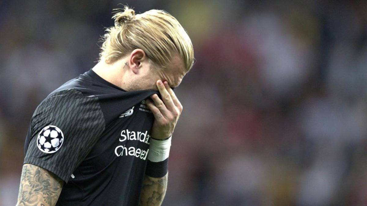 Loris Karius lamentándose tras perder la final de la pasada edición de la Champions League