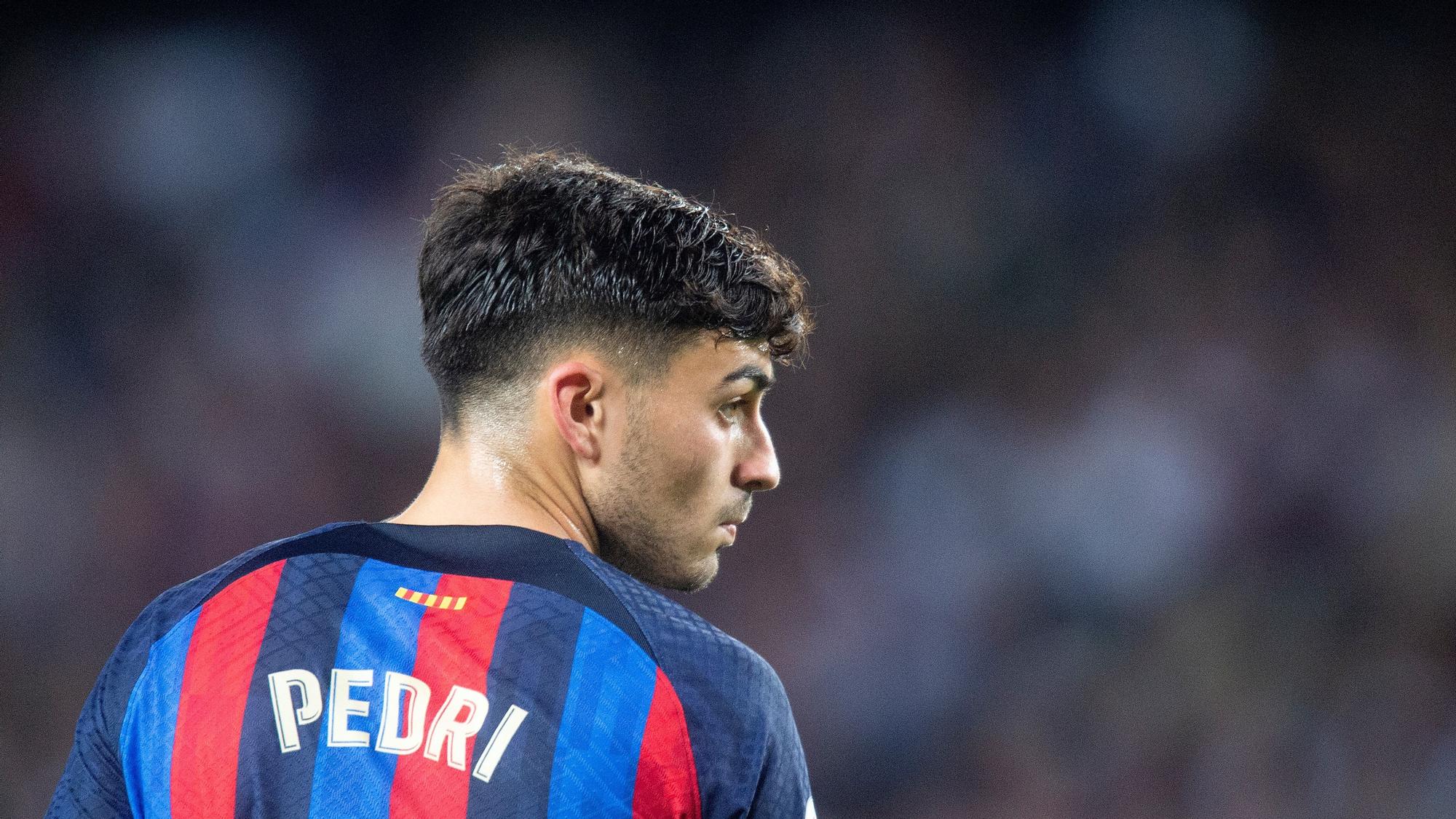 Pedri, en el duelo del Barça ante el Celta en el Camp Nou.