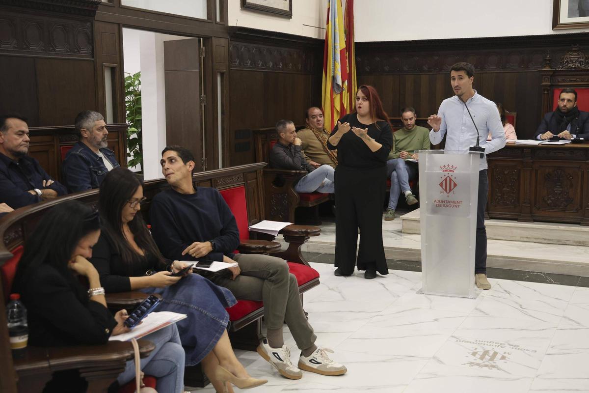Toni Iborra interviene en un reciente pleno.