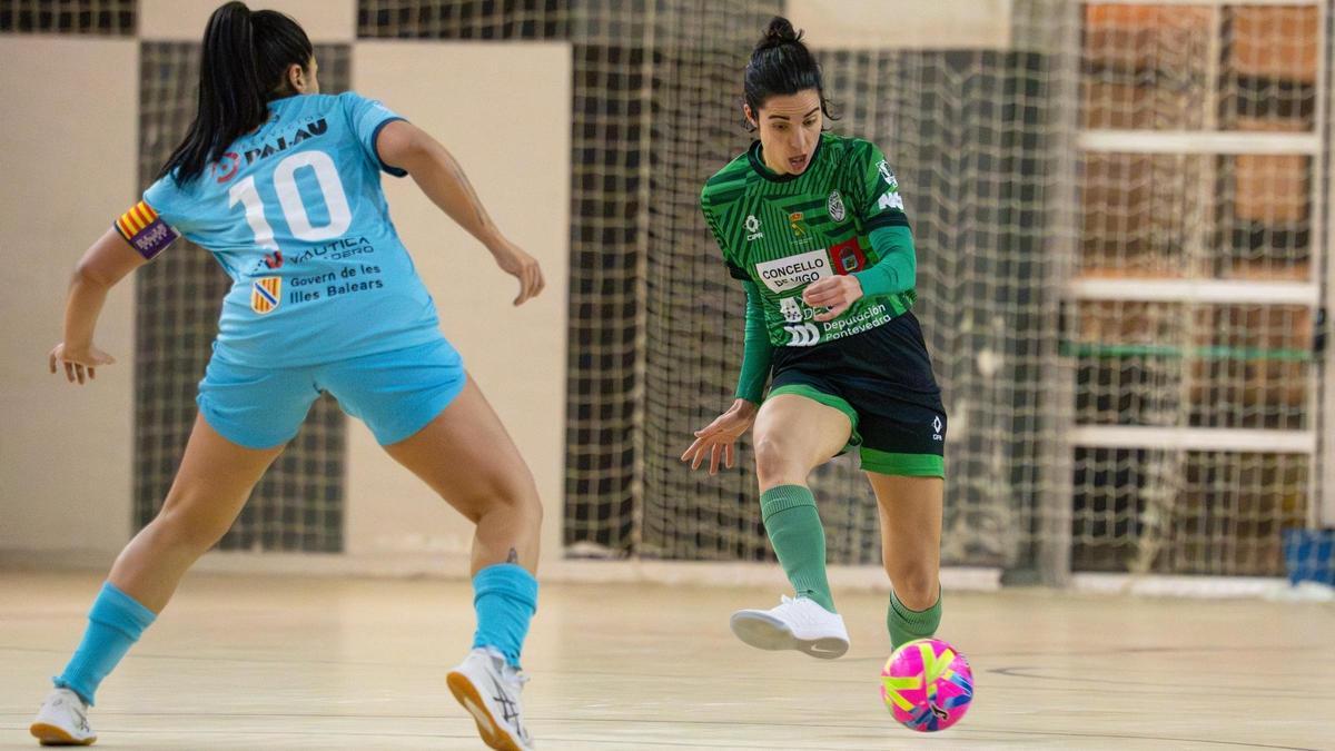 Clau, durante el partido contra el San Pablo.