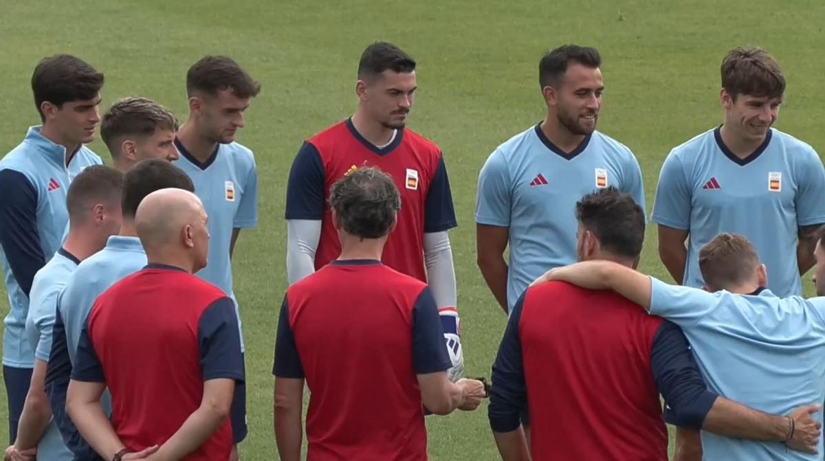 Último entrenamiento de la selección española olímpica antes de su debut en París 2024