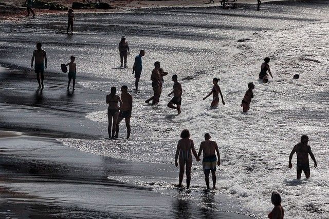 Playa Jardín, en Puerto de la Cruz