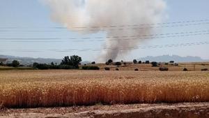 El foc es veu des de diferents indrets