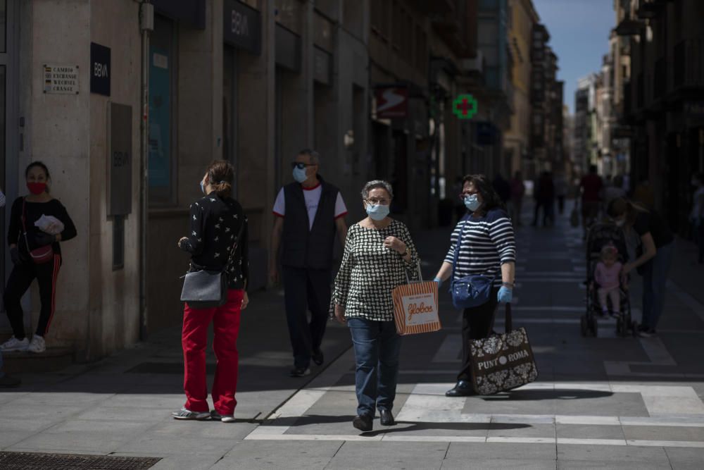 Primer día de mascarillas obligatorias en Zamora