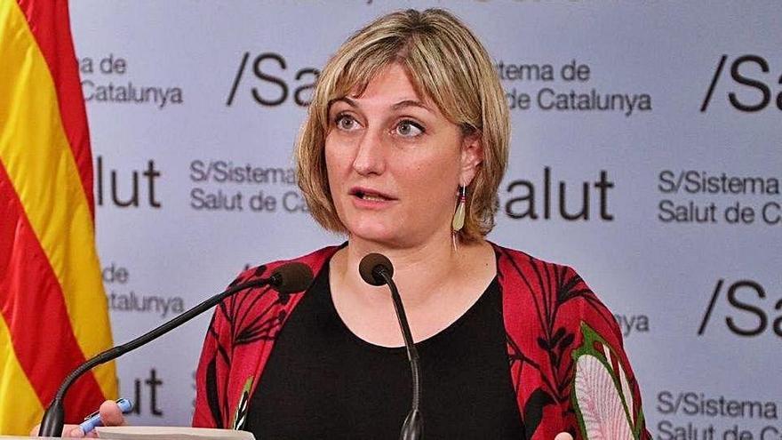 La consellera de Salut, Alba Vergés en una roda de premsa