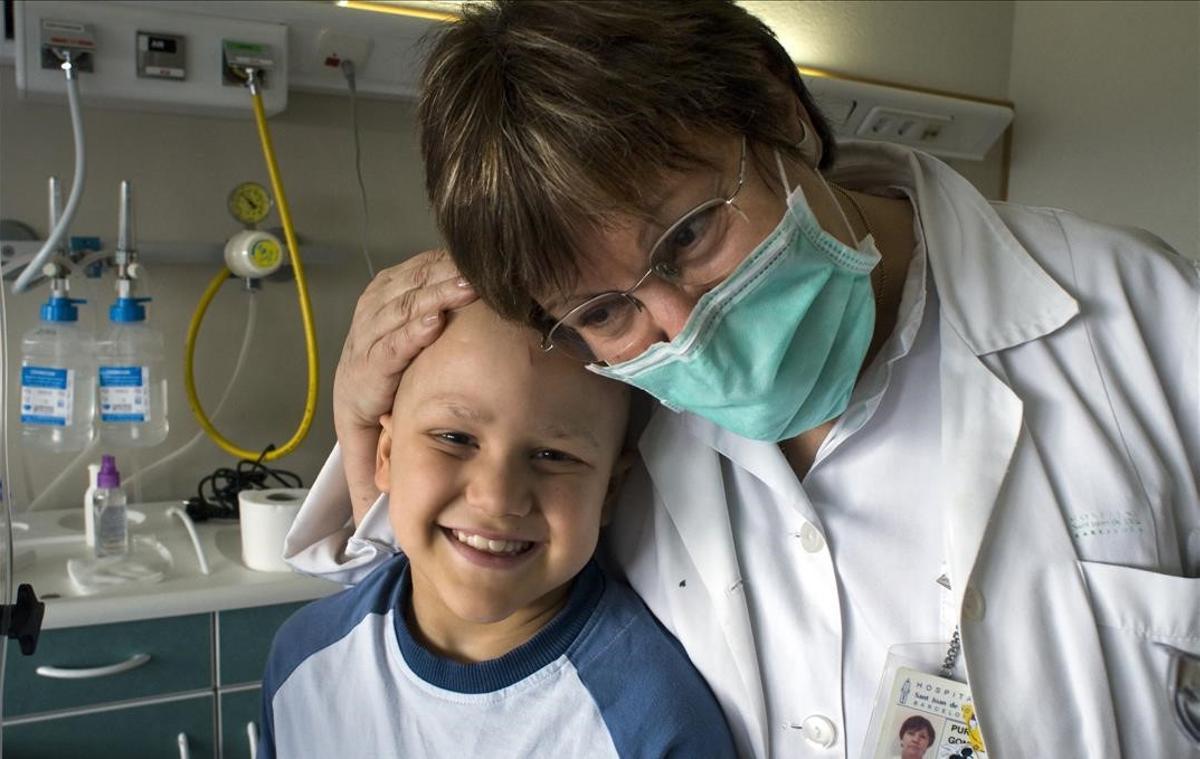 Marc Sala en el Hospital de Sant Joan de Déu.