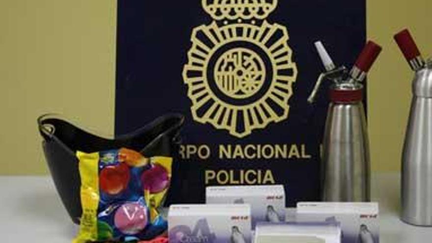 El material incautado por la Policía Nacional durante el fin de semana.