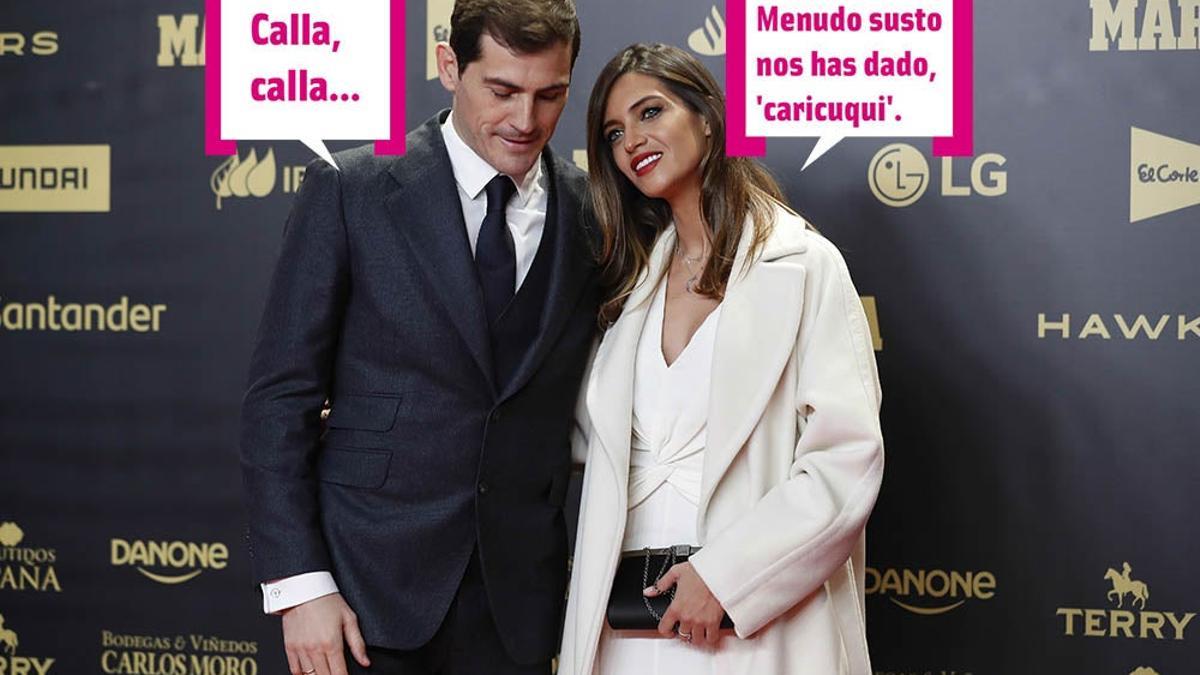 Sara Carbonero e Iker Casillas durante una fiesta