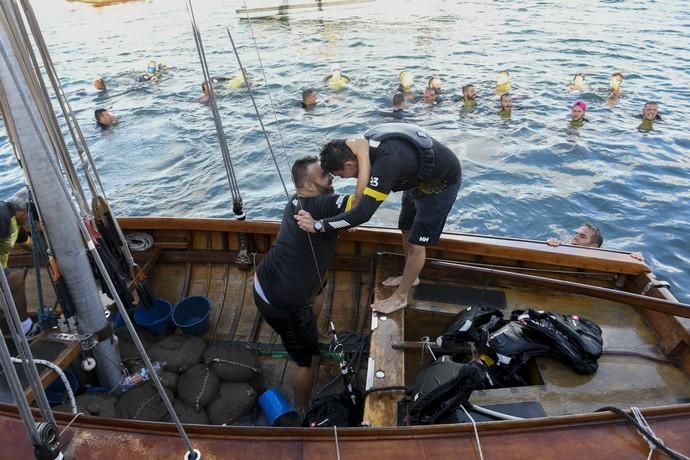 21-09-19 DEPORTES. BAHIA DEL PUERTO. LAS PALMAS DE GRAN CANARIA. Vela latina. Desempate Guanche-Tomás Morales por el título del Campeonato. Fotos: Juan Castro.  | 21/09/2019 | Fotógrafo: Juan Carlos Castro