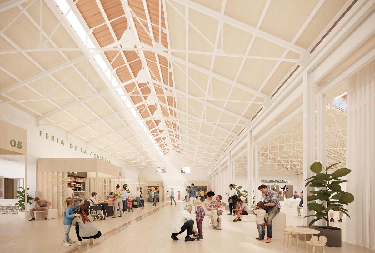 Recreación del interior del Palacete de la Arboleda.