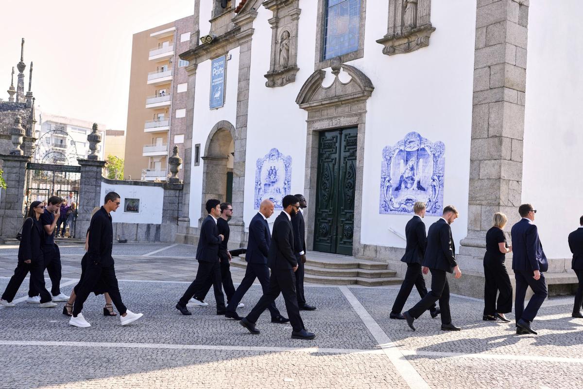 El último adiós a Diogo Jota y André Silva