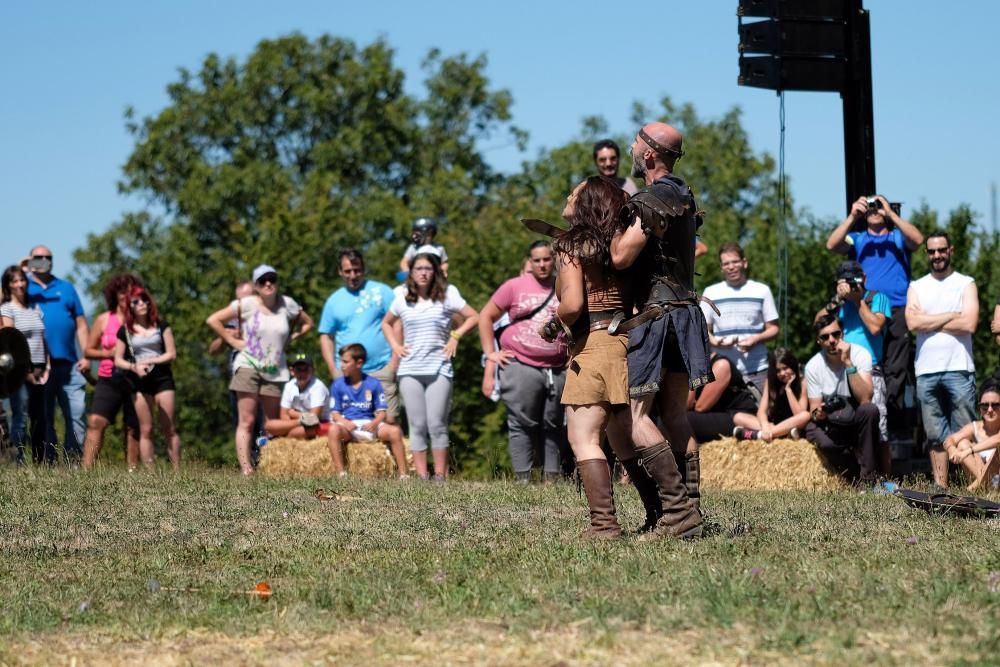 Batalla en la fiesta Astur romana en Carabanzo