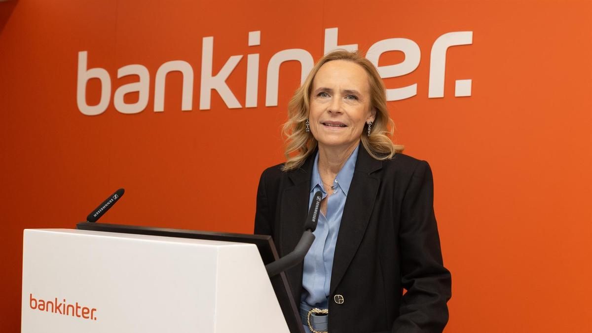La consejera delegada de Bankinter, Gloria Ortiz, durante la presentación de los resultados de los seis primeros meses del año de Bankinter, a 24 de julio de 2025, en Madrid (España).